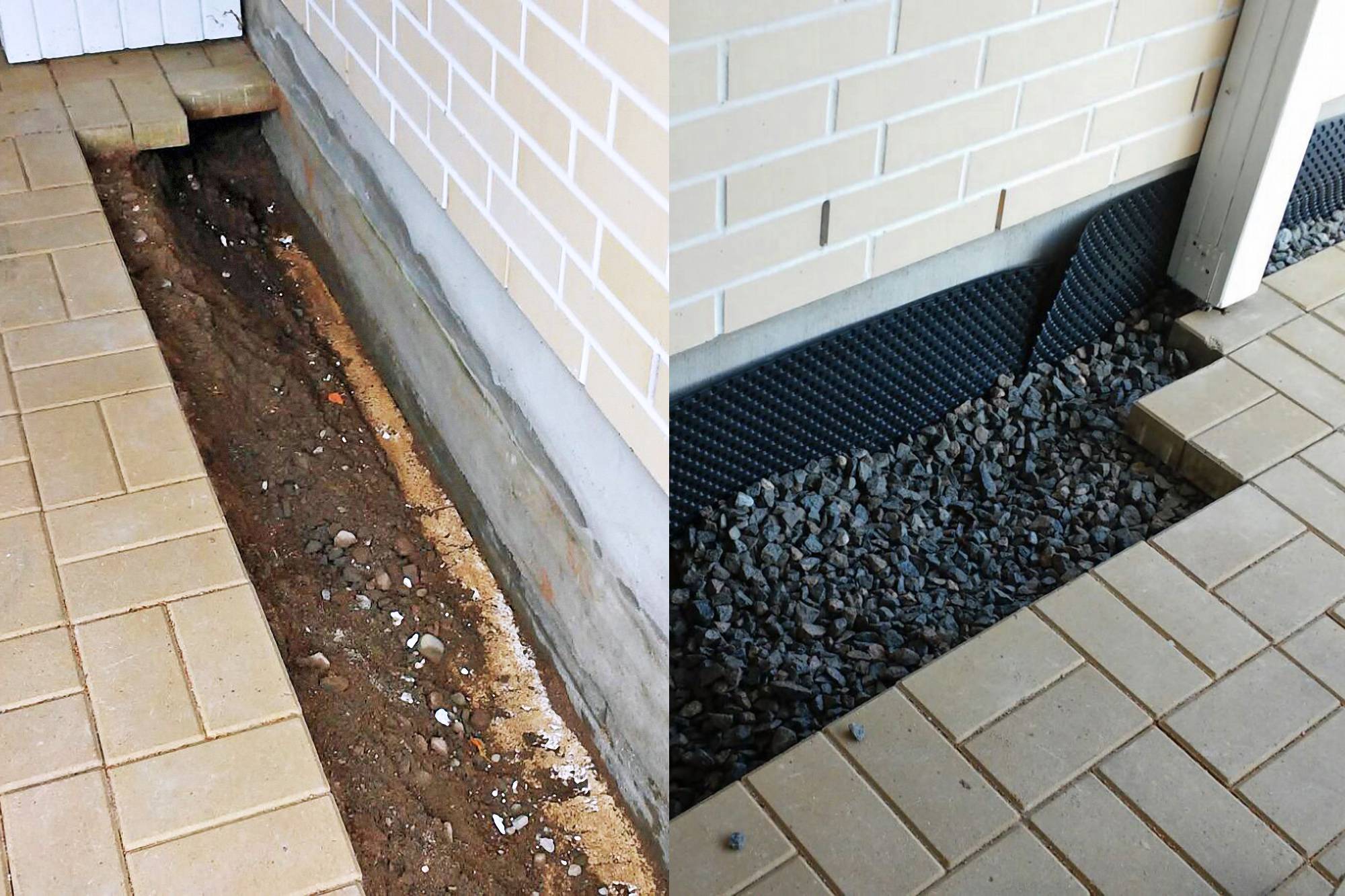 sokkelin huolto ja kunnostus.